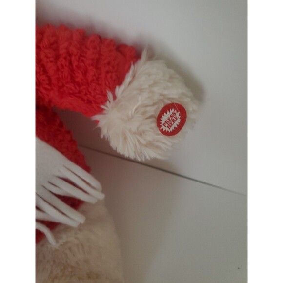 Vintage Hallmark Jingle Bear Teddy Musical Christmas Stuffed Scarf Plush Holiday - Picture 3 of 5